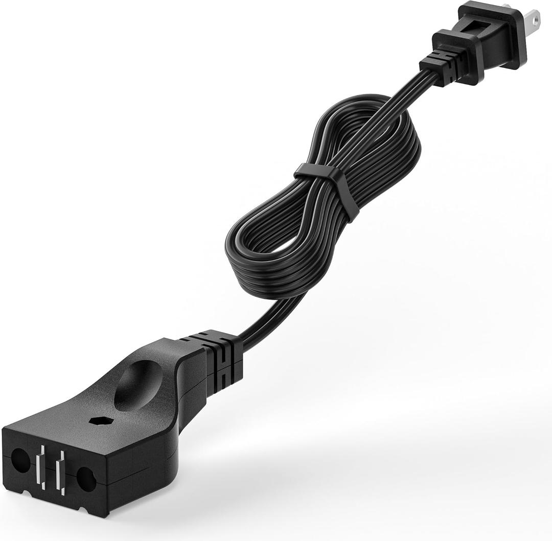 5FT Deep Fryer Cord Replacement for Hamilton Beach, Masterbuilt, Butterball, Farberware, Secura, and Pukomc Electric Deep Fryers - 16 AWG Flat Power Cord Replacement Part