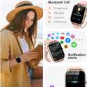 Smart Watches for Men Women(Answer/Make Call), Fitness Tracker Watch with Activity Counter/Sleep Monitor/ 110+ Sports Modes,Smart Watch for Android iPhone iOS Compatible (Pink, 1.83)