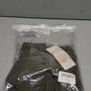 NOLLSOM Women Casual Sleeveless Striped Tank Midi Dresses Halter Neck Ruched Bodycon Dresses Tie Waist T Shirt Summer Dress (Medium, Tie Army Green)