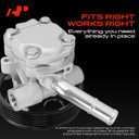 A-Premium Power Steering Pump, with Pulley, Compatible with Jeep Wrangler 2012-2017, Wrangler JK 2018, 3.6L Gas, Replace # 5154400AC