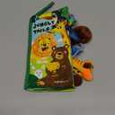 hahaland Baby Books 0-6 Months,Infant Tummy Time Toy Sensory Toys 6 to 12 Months Touch Feel Book Travel Toy Gifts for Boy Girl 0-3 Month Baby Shower Birthday Easter Basket Stuffers (Single)