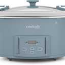 Crock-Pot Design Series 7-Quart Programmable Slow Cooker, Morning Haze Blue