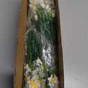 12 Bundles Artificial Daisy Flowers for Outdoors Summer Decor, UV Resistant Fake Cemetery Flowers Faux Plastic Greenery Shrub Plants for Outside Home Gardens Porch Planter Memorial Day Dcor(White)