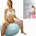 ProBody Pilates Pregnancy Ball - Yoga Ball for Pregnancy with Book, Prenatal, Labor & Postnatal Maternity Exercise, 65CM