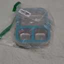 Stainless Steel Lunch Box, 3 Compartments Metal Bento Box for Kids Adults, Leak-Proof Lunch Box for School Office, Dishwasher Safe, BPA-Free, Tritan Lid, Blue