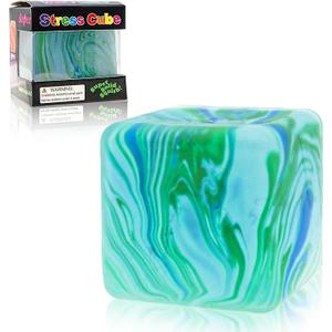 Stress Cube Fidget Toy, Squishy Stress Relief Toy, Fidget Squishy Toys for Anxiety Relief Desk, Pull Stretch Classroom Prize Party Favors Toys for Kids