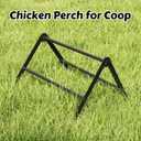 Metal Chicken Perch for Coop, Roosting Bars Adjustable Roosting Ladder Perfect for Backyard Poultry Farm Chicken Toys for Coop Suitable for Chickens Under Eight Weeks Old