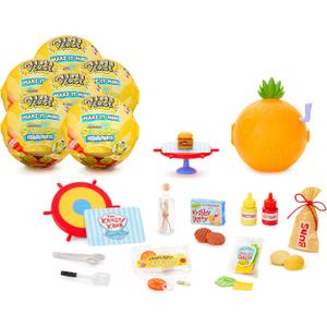 MGA's Miniverse Make It Mini SpongeBob SquarePants (6 Pack), Mini Collectibles - Blind Pack, DIY, Resin, Replica Food, Not Edible, Collectors, Novelty, Gift, 8+