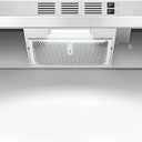 Range Hood 36 inch Under Cabinet, Ducted/Ductless Kitchen Hood 280CFM, Stainless Steel Vent Hood with Rocker Button Control, Stove Hood with 2 Speeds Fan, Bright LED Light