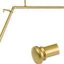 TONIAL Corner Curtain Rods, 32-86 Inch Center Rod for window, 20-82 Inch Side Rod for windows 3/4 Inch Decorative Drapery Rods with Small Cap Finial, Gold