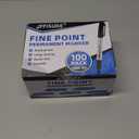 Affisure Permanent markers, 100 packs permanent markers bulk, quick dryingin one second, waterproof, smooth, noteasy to erase, durable, can be markedon glass, tiles and cloth, office supplies