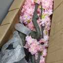 BINCUE Artificial Pink Cherry Blossom Tree Fake Tree Cherry Blossom Decor Fake Flowers Faux Flowering Tree Pink Flowers Floral for Indoor Outdoor Room Home Decor Spring Gift 6FT