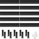 33FT Galvanized Steel Landscape Edging 10 Pack, 40" x 8" Metal Edging for Landscaping with 10Pcs Stakes & Gloves, Metal Garden Border for Garden Design, Yard, Tree Rings, Pathway, Divider