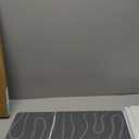 Stone Bath Mat, Diatomite Fast Drying Non Slip Stone Shower Mat, Super Absorbent for Bathroom & Kitchen, Multi-Use as Pet Mat, Easy to Clean 16"x24", Gray (Style 01-gray)