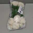 Floweroyal 12pcs Artificial Chrysanthemum Ball Flowers Silk Hydrangea Bridal Wedding Bouquet for Home Garden Party Office Coffee House Decoration (Cream White)