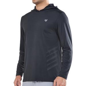 NORTHYARD Men's UPF 50+ Long Sleeve Hoodie Shirts Sun Protection Fishing Swim Beach Lightweight Quick Dry UV SPF Rash Guard (M)