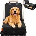 Front & Back Seat Extender for Dogs with 46L Storage, Foldable Storage Box Hard Bottom Car Seat Cover for Dogs, for Cars, SUV ect, Scratch-Resistant Pet Seat Protector, 19.68"L x 11.18"W x 11.18"H