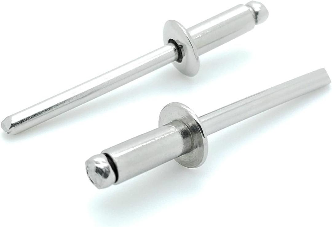 BCP Fasteners 100 Qty 304 Stainless Steel Blind Rivets (#6-4) 3/16" Diameter x 1/4" Grip (BCP178)