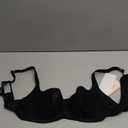 Rosme Women's Balconette Bra with Push Up Effect Plus Size Sexy Lace Demi Half Cup Bra Underwired Low Cut Mesh Bras Grand (38C, Black)