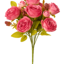 Artificial Rose Bouquets – Set of 7 Stems – Realistic Silk Flowers for Home, Wedding & Event Decor