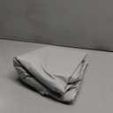 Rectangle Table Cloth, Waterproof Vinyl Tablecloth with Flannel Backing, Wipeable Reusable Rectangular Plastic Tablecloths for Dining, Camping, Indoor and Outdoor (Light Gray, 60" x 102")