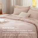 Bedsure Oversized King Comforter Set, Light Pink Soft Prewashed Bedding for All Seasons, 3 Pieces GentleSoft™ Bed Set, 1 Lightweight Comforter (120"x98") and 2 Pillowcases (20"x36")