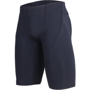 beroy Mens Compression Shorts Training Athletics Workout Tight Sports Base Layer with One Pocket(Black, S)