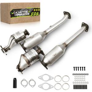 Front & Rear Catalytic Converter Compatible with Nissan Pathfinder 2005-2012, 4.0L V6 Frontier 2005-2019,NV1500/2500/3500 2012-2017,Xterra 2005-2015 (EPA Compliant)