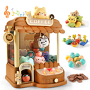 Large Claw Machine for Kids, Mini Vending Machine with 30 Fun Toys, Candy Dispenser Machine, Prize Dispenser with Music L