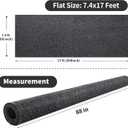 MABOZOO Garage Floor Mat 18x7.7 Ft, Extra Large Garage Carpet Rug, Reusable Absorbent Oil Spill Mat, Washable Parking Flooring Rug for Under Car, Protects from Spills, Drips and Stains