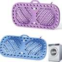 Bra Washing Bag for Laundry, Silicone Lingerie Bags for Washing Delicates, Laundry Bag Washing Machine & Dryer Washing Bags, Maternity Bras, Sports, Sexy Bras (Purple&Blue)