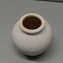 Ceramic Flower Vase Home Decor, 6.2 inch Farmhouse Rustic Vintage Decorative Vases, Pottery Terracotta Boho Flowers Vases for Dining Table, Living Room, Shelf, Kitchen, Bedroom (6.2"-White)