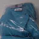 LUSHVIDA 6 Packs Vinyl Tablecloths with Flannel Backing for 6ft Rectangle Folding Table Cloths - Waterproof Plastic Picnic Table Covers with Elastic Corners, 30x72 inch, Teal