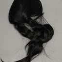 Long Braid Wig With Bangs Black Braided Wig Girls Halloween costume Wigs For Kids