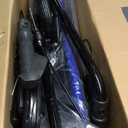 Rollator Walkers with Seat for Seniors, Foldable 8" Big Wheels All Terrain Rolling Walker, Handles and Ergonomic Seat Height Adjustable, 350 lb (Blue)