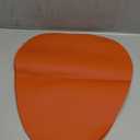 uxcell 4 Pcs Faux Leather Placemats for Dinner Table, PU Leather Drop-Shaped Table Mats Placemats Heat Resistant Waterproof Oil Proof Kitchen Placemats (Orange)