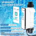 Upgraded EC-520555 Pool Salt Cell Chlorine Generator Compatible with Pentair Intellichlor IC40 Saltwater Chlorinator for 40K Gallon Water Automation System