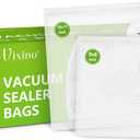 Vacuum Sealer Bags, 40 Reusable Vacuum Sealer Bags for Food, BPA-Free, Meal Prep and Sous Vide Cooking,Works for Handheld Sealer and Vac Sealer Machine with External Vacuum Systems (20 S (8"x8") + 20 M (10"x11"))