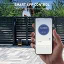 CO-Z APP Smart Automatic Sliding Gate Opener, 280W Electric Gate Opener for Doors up to 1400lb 40ft, Driveway Home Garden Gate Opening System, Gate Complete Kit with Remote Control & IR Sensor