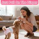 Female Dog Diapers,Disposable Dog Diapers,50 Count,Small,Super Absorbent Leak-Proof Diapers for Dogs in Heat,Excitable Urination,or Incontinence