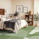 9x12 Geometric Area Rug for Living Room Bedroom Abstract Modern Rug