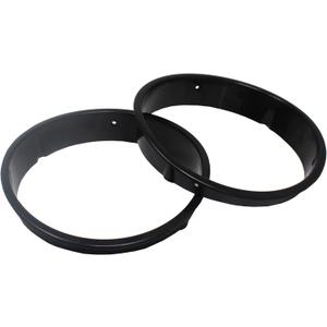 JSP Manufacturing Pair Headlight Bezel Cover for Jeep Wrangler TJ 1997-2006 Headlamp Trim Inserts