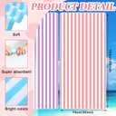 Jecery 12 Pieces Striped Beach Towels Bulk Oversized Pool Towel Pack Absorbent Soft Quick to Dry Bath Towel Colorful Beach Towels for Hotel, Spa Hot Tub, Bath and Swim Summer, 30 x 60 Inches, Large