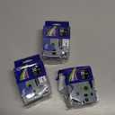 Hehua Tze Tz Tape 36mm 1.4 inch Laminated Black Tape Compatible for Brother P-Touch TZe-365 TZe365 TZ-365 TZ365 Label Tape for Ptouch PT 3600 530, 1.4'' x 26.2ft White on Black, 3 Pack