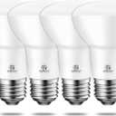 Energetic BR20 LED Bulb R20 Dimmable 3000K Warm White 45W Equivalent to 6.5W, Recessed Can Light Bulbs, Kitchen Ceiling Lights, E26 500 Lumen LED Flood Light Bulbs, Indoor UL Listed (Pack of 4)