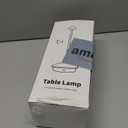 Modern Cordless Table Lamp Set of 2, Portable LED Desk Lamps, 5000mAh Rechargeable Battery Operated Lighting for Bedroom Dining Room Restaurant Coffee Shop Camping Night Light (Black)