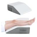 Leg Elevation Pillows for After Surgery,4-Height Adjustable Double Leg Elevating Pillow,Knee Surgery Recovery Equipment,Wedge Pillow for Sleeping Blood Circulation (White, 24x21x8)