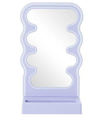 Orbit Wavy LED Light and Mirror Phone Holder is a multifunctional phone stand featuring a vibrant LED glow, a built-in mirror, and a trendy wave design for hands-free viewing