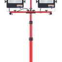 VEVOR LED Work Light with Stand, 20000 Lumen Dual-head LED Work Light with 27.6"-68.1" Adjustable and Foldable Tripod Stand, IP65 Waterproofed LED Tripod Work Light, with 5000 Kelvin Color Temperature