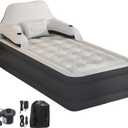 RAPTAVIS Twin Size Air Mattress Inflatable Bed with Pump and Headboard, Blow Up Mattress
